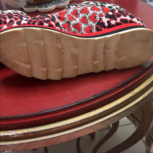 Stella McCartney Red and Black Patterned Sneakers - Picture 5 of 6